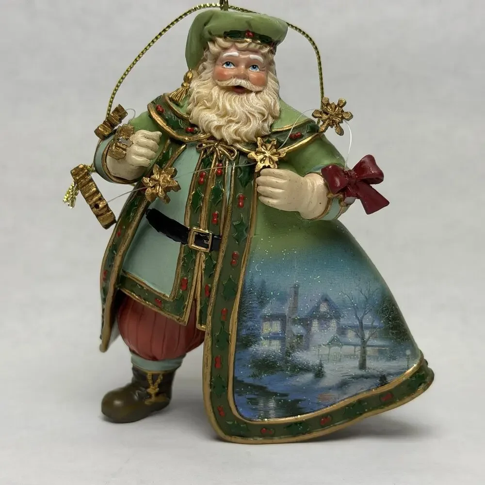 Thomas Kinkade Old World Santa Ashton‎ Drake Ornaments Set of 10 Christmas Lot 6